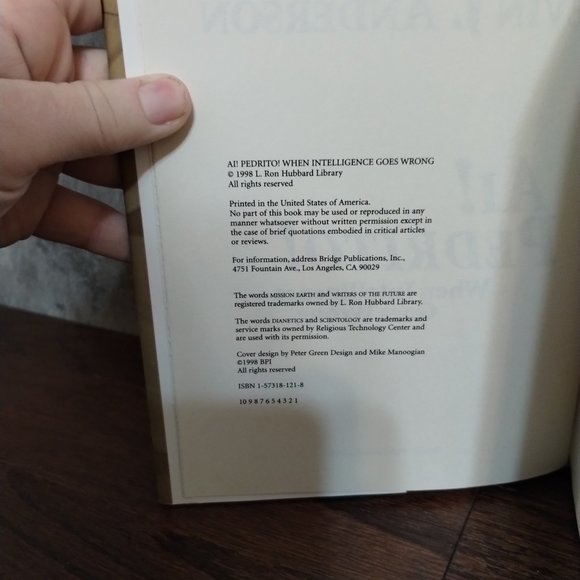 L. Ron Hubbard Ai! Pedrito! When Intelligence Goes Wrong 1st Ed 1st Print Book - Picture 6 of 6
